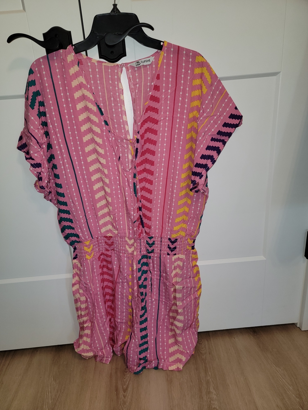 Romper Pink Patterned  - Casual Summer Bottoms